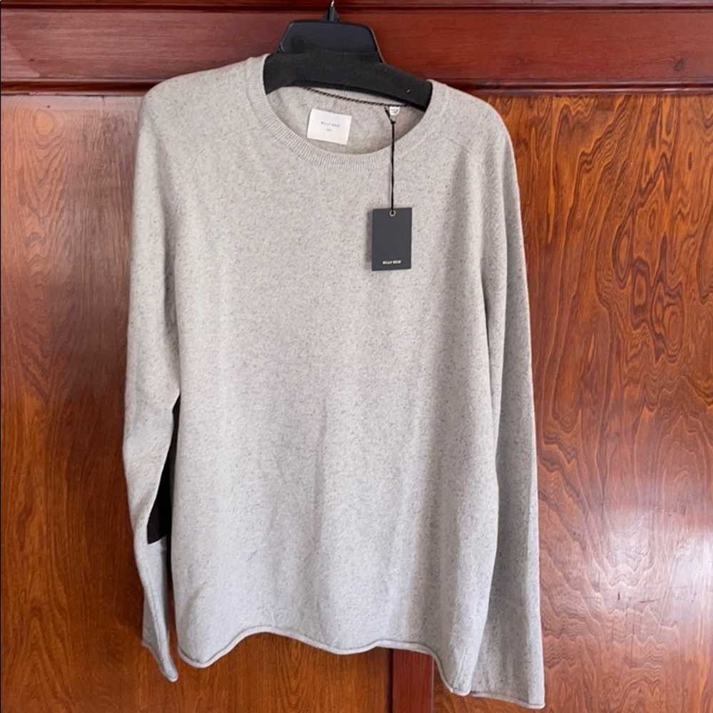 NWT Billy Reid GreyHeirloom Sweater Size XXL